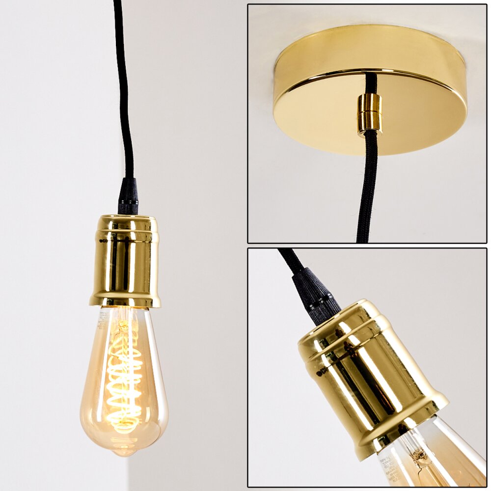 Lemone Pendellampa Svart-guld, 1-ljuskällor main product photo