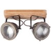 Brilliant Wood Taklampa, Takstrålkastare Färg i rostfritt stål, 2-ljuskällor