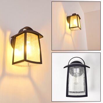 Trosa vägglampa utomhus, Vägglampa Svart, 1-ljuskällor
