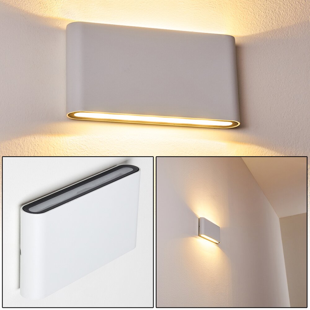 Tinglev vägglampa utomhus, Up & Down Lampa, Vägglampa LED Vit, 2-ljuskällor main product photo