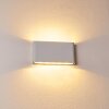 Tinglev vägglampa utomhus, Up & Down Lampa, Vägglampa LED Vit, 2-ljuskällor