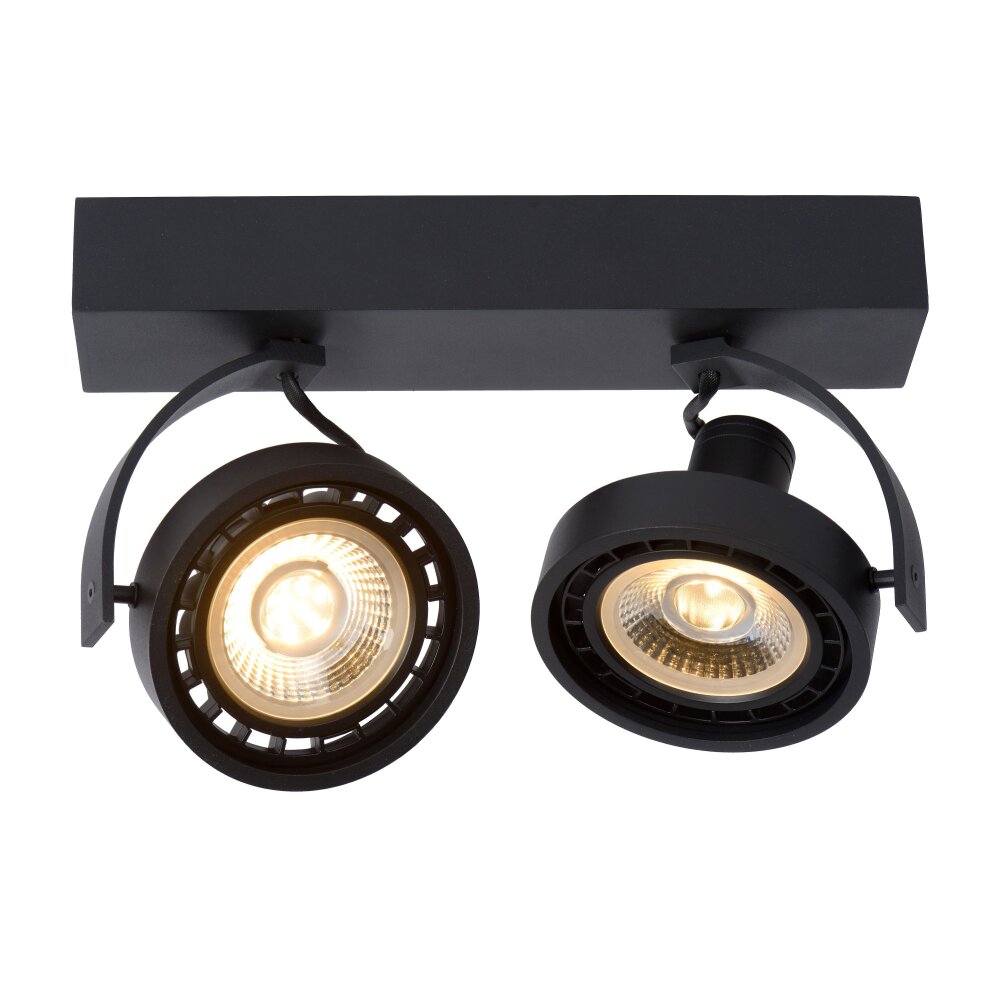 Lucide DORIAN Taklampa, Takstrålkastare LED Svart, 2-ljuskällor main product photo