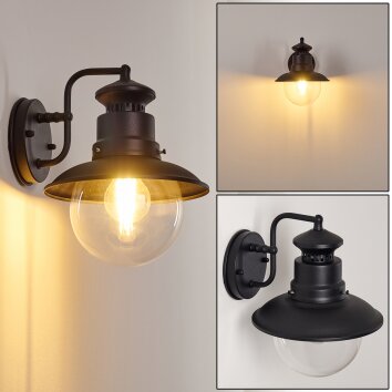 Sipri vägglampa utomhus, Vägglampa Svart, 1-ljuskällor