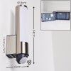 Vasön vägglampa utomhus, Vägglampa LED Rostfritt stål, 1-ljuskällor, Rörelsedetektor