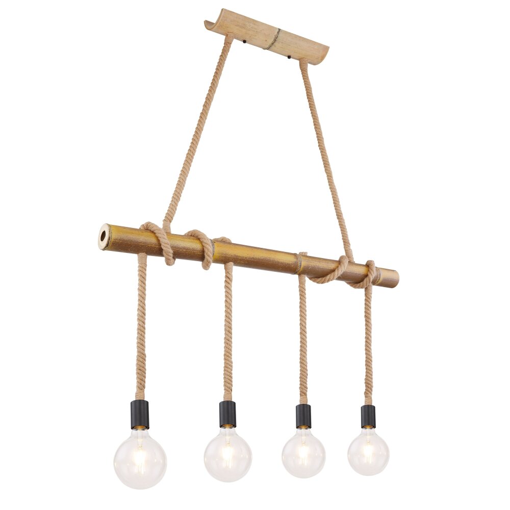 Globo FRAGNO Pendellampa Brun, Svart, 4-ljuskällor main product photo