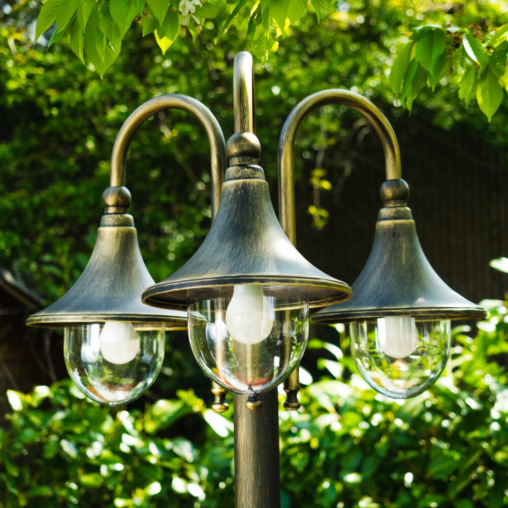 Elgin Kandelabrar, Golvlampa, gångvägslampa Brunt, guld, 3-ljuskällor main product photo