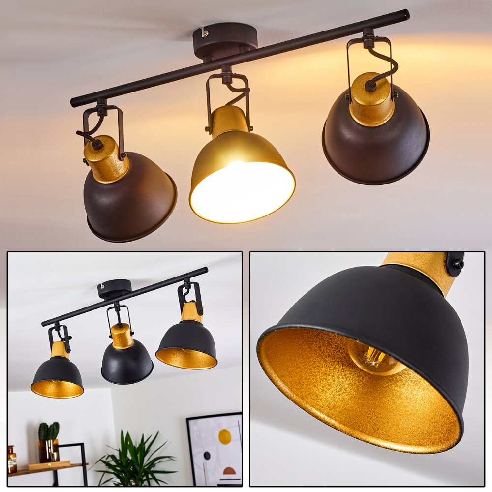 Borik Taklampa, Takstrålkastare Svart, 3-ljuskällor main product photo