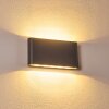 Tinglev vägglampa utomhus, Up & Down Lampa, Vägglampa LED Antracit, 2-ljuskällor