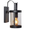 Lucide LINDELO vägglampa utomhus, Vägglampa Svart