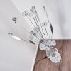 Holar Golvlampa LED Krom, 6-ljuskällor, Färgväxlare
