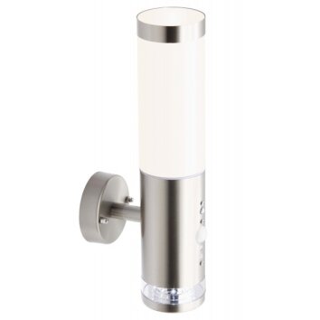 Brilliant Lampor Bole vägglampa utomhus, Vägglampa Rostfritt stål, 1-ljuskällor, Rörelsedetektor