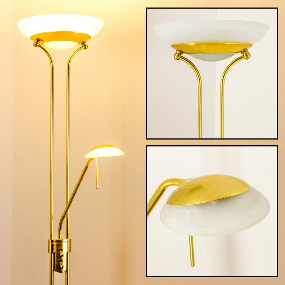 Biot strålkastare, Golvlampa LED Mässing, 2-ljuskällor main product photo