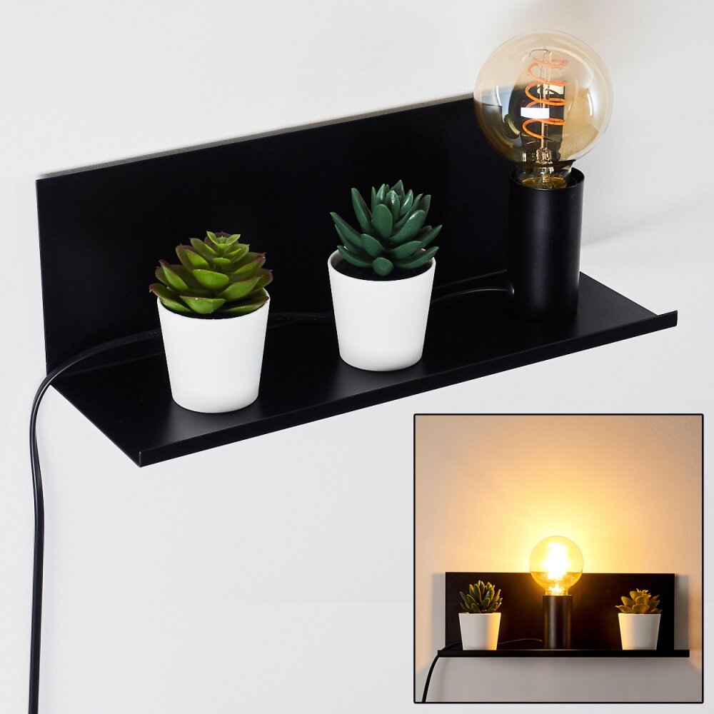Reftele Vägglampa Svart, 1-ljuskällor main product photo