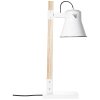 Brilliant Lampor Plow Bordslampa Trä ljus, Vit, 1-ljuskällor