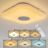 Nutak Taklampa LED Vit, 1-ljuskällor, Fjärrkontroll, Färgväxlare