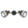 Globo MAHA Taklampa, Takstrålkastare, Väggspotlight Svart, 2-ljuskällor