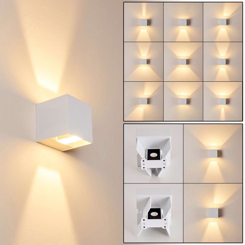 Fauderup Vägglampa LED Vit, 2-ljuskällor main product photo