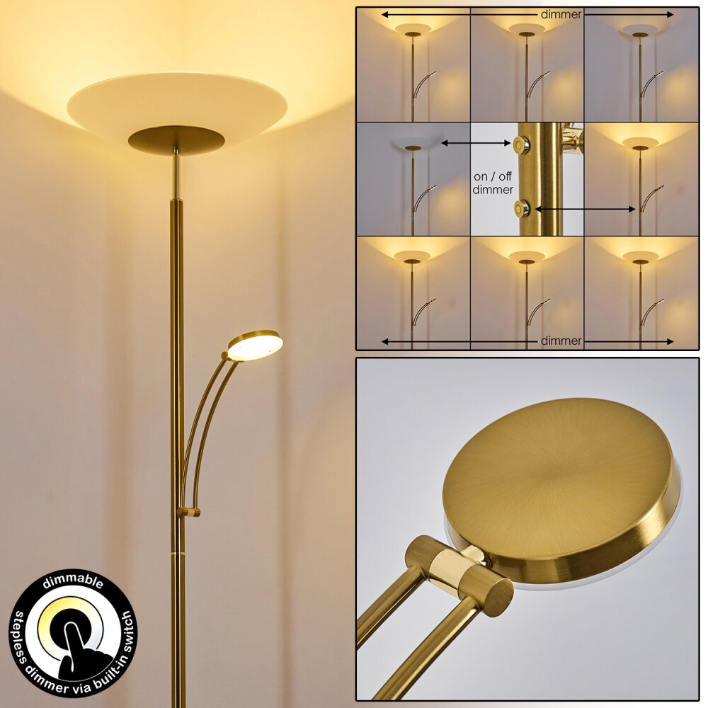 Argostoli strålkastare, Golvlampa LED Mässing, 2-ljuskällor main product photo