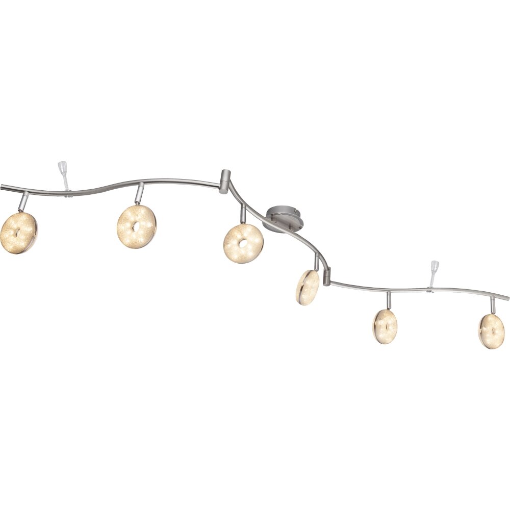 Globo LAILA Taklampa LED Nickel matt, 6-ljuskällor main product photo