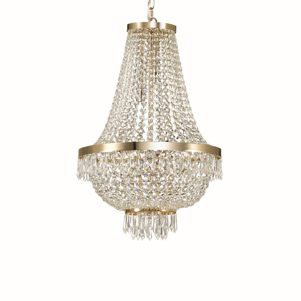 Ideallux CAESAR ljuskrona Krom, 9-ljuskällor main product photo