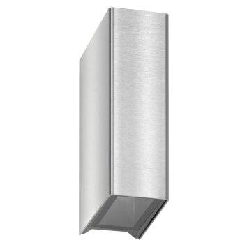 LCD Lingen vägglampa utomhus, Vägglampa LED Färg i rostfritt stål, 2-ljuskällor
