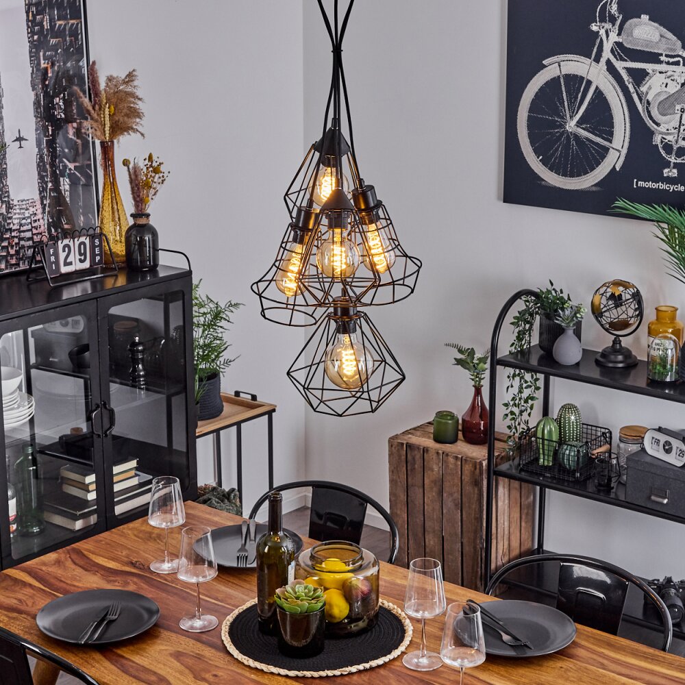 Tianjin Pendelbelysning Svart, 5-ljuskällor main product photo