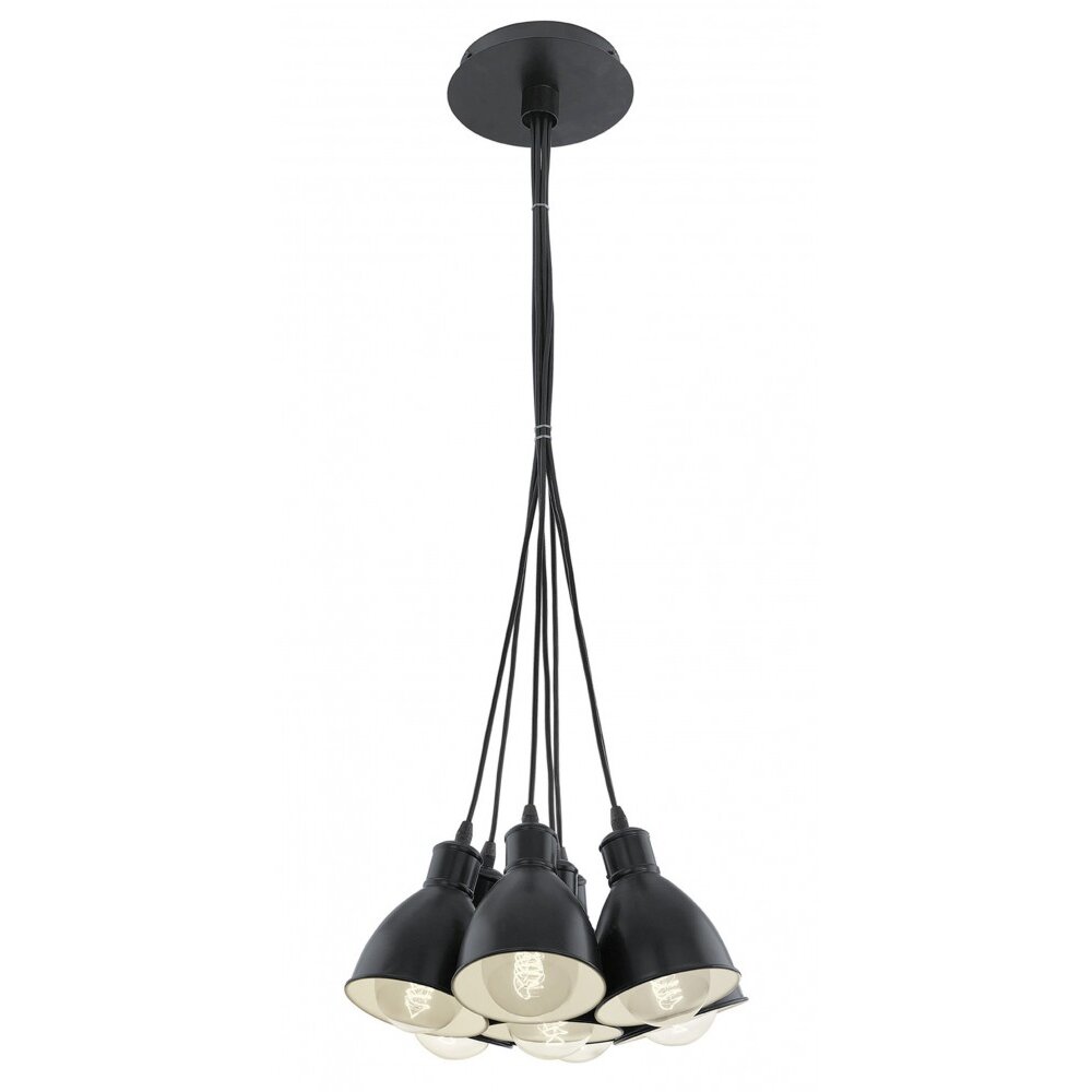 Eglo PRIDDY Pendelbelysning Svart, Vit, 7-ljuskällor main product photo