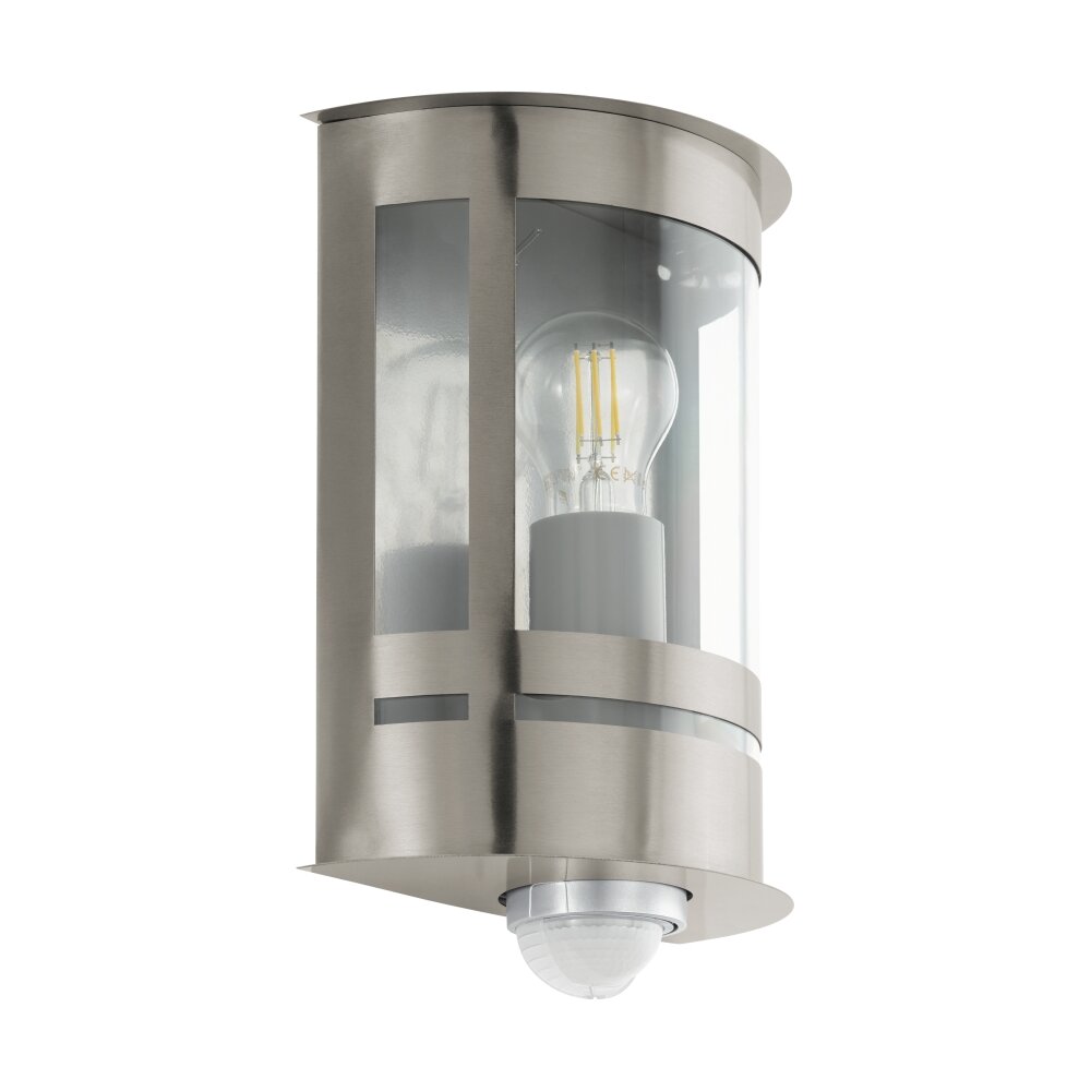 Eglo Lampor TRIBANO Vägglampa Rostfritt stål, 1-ljuskällor, Rörelsedetektor main product photo