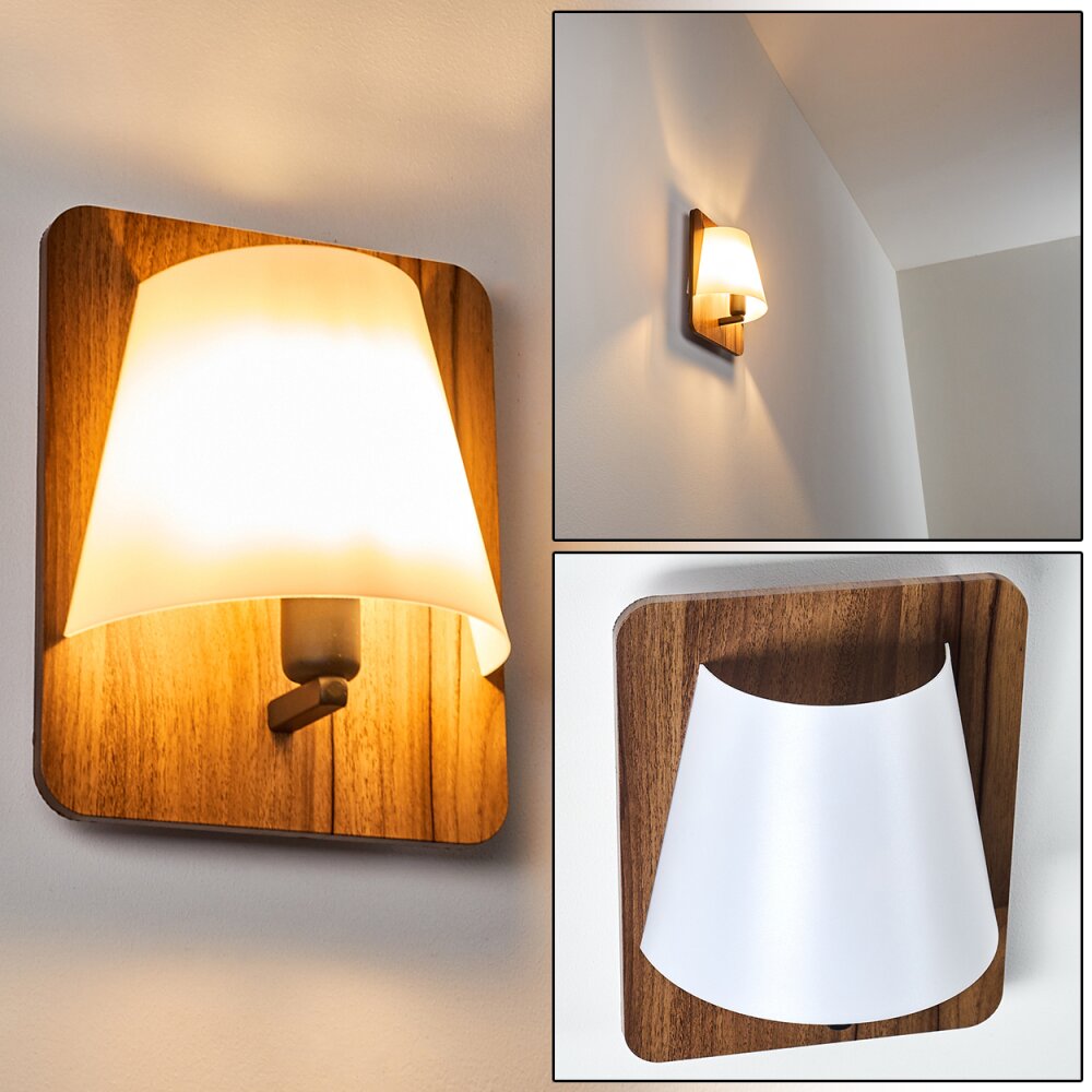Huddinge Vägglampa Trä mörkt, Svart, 1-ljuskällor main product photo