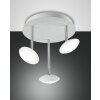 Fabas Luce Hale Taklampa LED Krom, Vit, 3-ljuskällor
