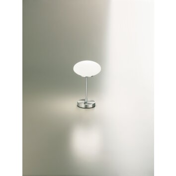 Fabas Luce Jap Bordslampa LED Nickel matt, 1-ljuskällor Fabas Luce Jap Bordslampa LED Nickel matt, 1-ljuskällor