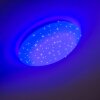 Foxes Taklampa LED Vit, 1-ljuskällor, Fjärrkontroll, Färgväxlare