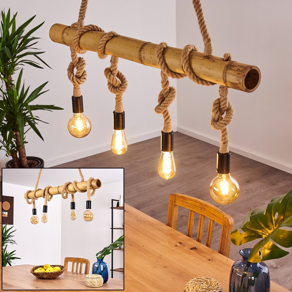 Asmara Pendellampa Brun, 4-ljuskällor main product photo