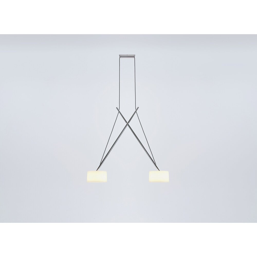 Serien Lighting TWIN Pendelbelysning LED Krom, 2-ljuskällor main product photo