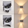 Fauderup vägglampa utomhus, Vägglampa LED Grått, 2-ljuskällor
