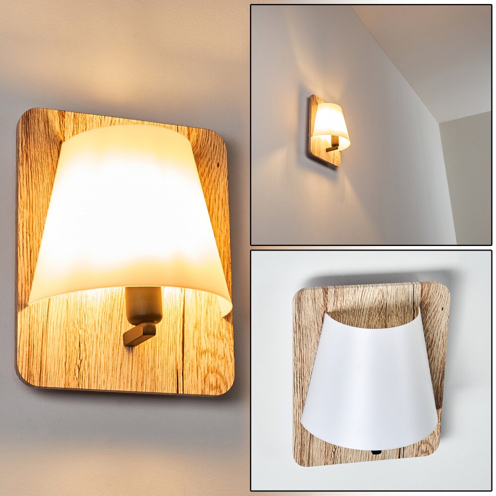 Huddinge Vägglampa Trä ljus, 1-ljuskällor main product photo