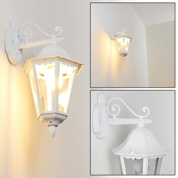 Esteli vägglampa utomhus, Vägglampa Vit, 1-ljuskällor