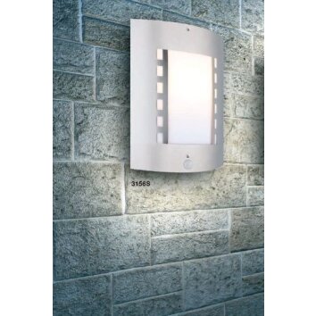 Globo ORLANDO Utomhusbelysning, vägglampa utomhus Rostfritt stål, 1-ljuskällor