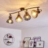 Tangier Taklampa, Takstrålkastare Svart, 4-ljuskällor