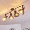 Tangier Taklampa, Takstrålkastare Svart, 4-ljuskällor