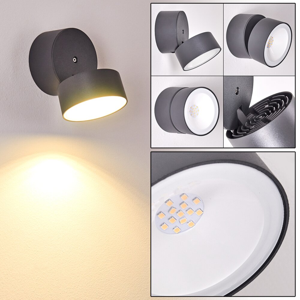 Ripen Vägglampa LED Antracit, 1-ljuskällor main product photo