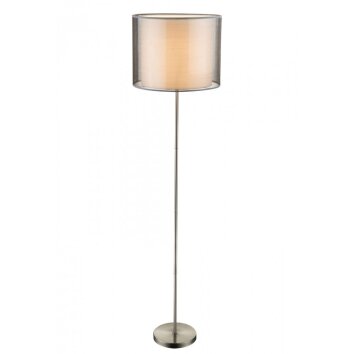 Globo THEO Golvlampa, Golvlampa Nickel matt, 1-ljuskällor