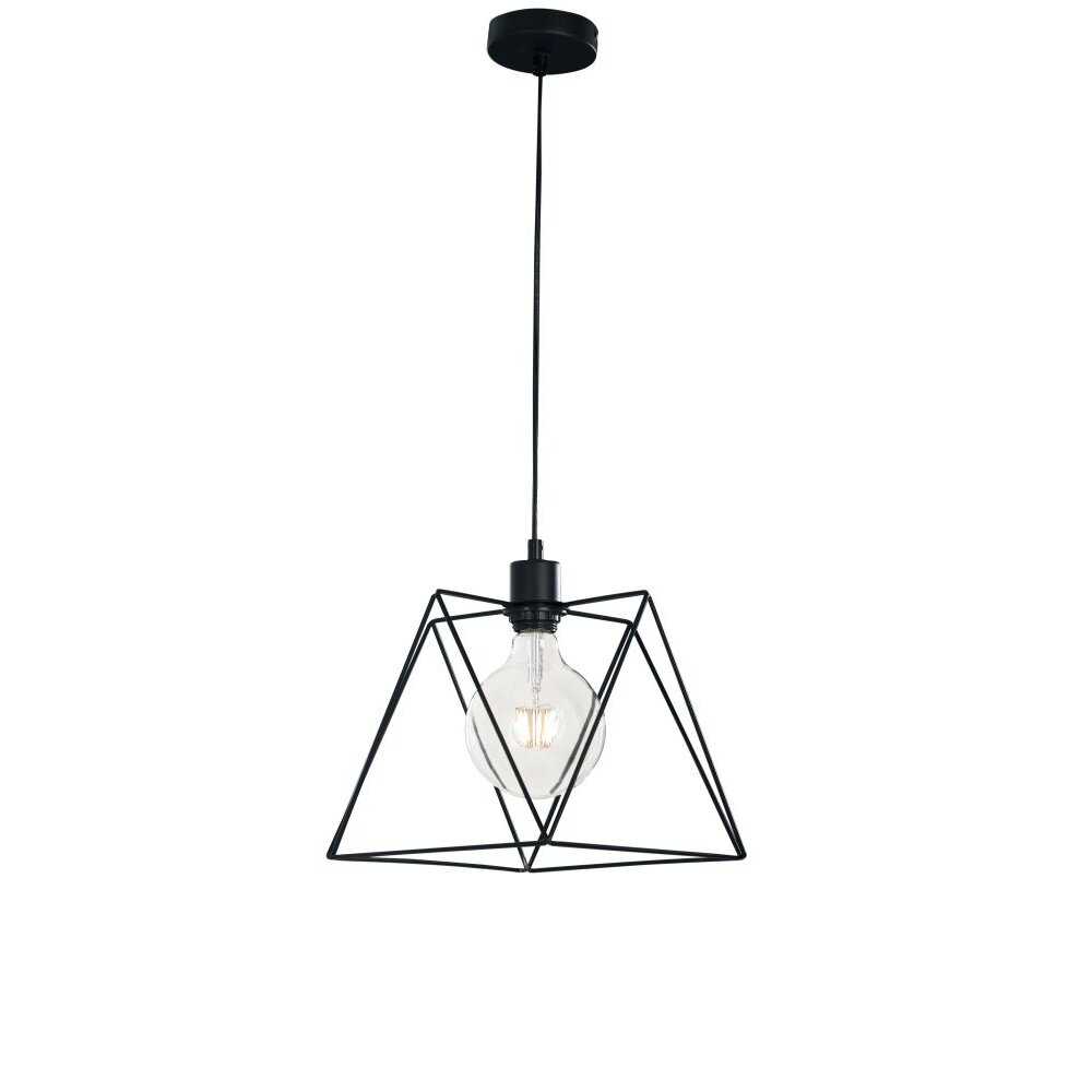 Lutec Lampor SANTANA Pendelbelysning Svart, 1-ljuskällor main product photo