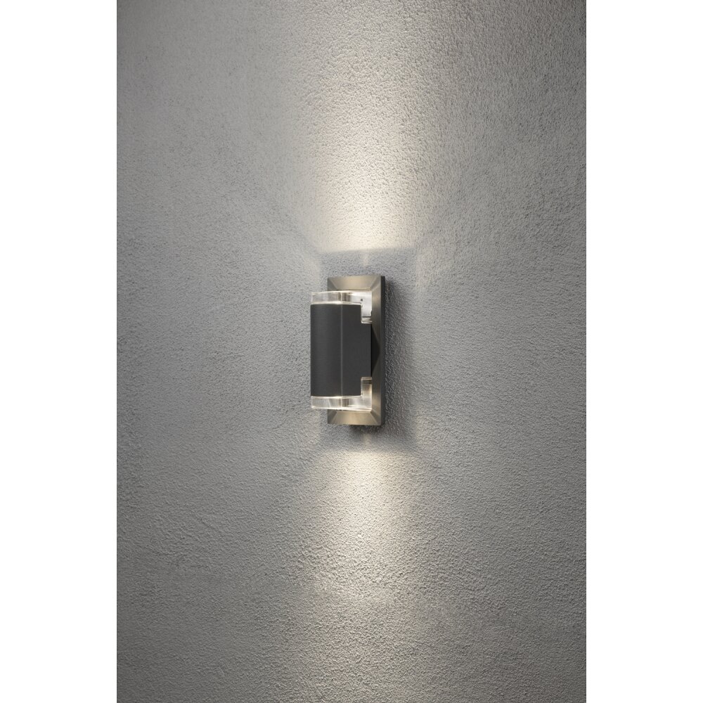 Konstsmide Lampor Potenza Vägglampa LED Antracit, 2-ljuskällor main product photo