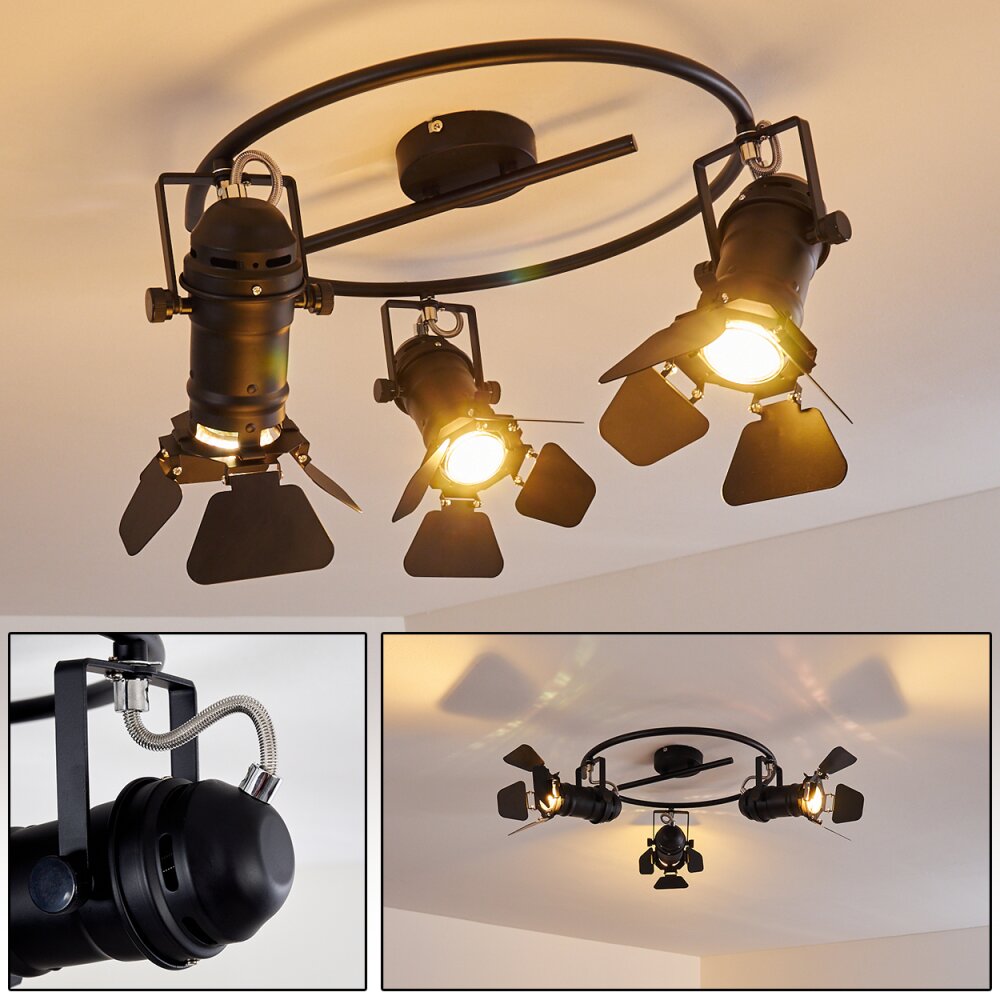 Lichinga Taklampa, Takstrålkastare Svart, 3-ljuskällor main product photo