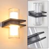Kekenis vägglampa utomhus, Vägglampa LED Antracit, 1-ljuskällor