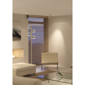 Lucide TYCHO Golvlampa, Golvlampa Guld, 4-ljuskällor