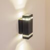Lutak Vägglampa LED Antracit, 2-ljuskällor