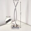 Horpmaal Bordslampa LED Nickel matt, 2-ljuskällor