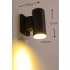 Globo vägglampa utomhus, Vägglampa Svart, 1-ljuskällor